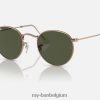 rond metaal gepolijst rose goud/groen XX46DZ394 Heren Ray-Ban zonnebril