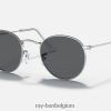 rond metaal gepolijst zilver/donkergrijs XX46DZ783 Heren Ray-Ban zonnebril