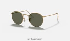 rond metaal mat goud/groen XX46DZ29 Heren Ray-Ban zonnebril