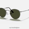 rond metaal mat gunmetal/groen XX46DZ26 Heren Ray-Ban zonnebril
