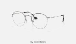 ronde blik gepolijst zilver XX46DZ1882 Heren Ray-Ban bril
