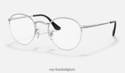 ronde blik mat zilver XX46DZ1880 Heren Ray-Ban bril