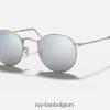 ronde flitslenzen mat zilver/zilver XX46DZ1526 Heren Ray-Ban zonnebril