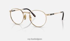 ronde ii titaniumoptiek gepolijst goud XX46DZ2161 Heren Ray-Ban bril