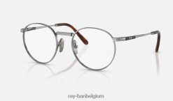 ronde ii titaniumoptiek gepolijst zilver XX46DZ2163 Heren Ray-Ban bril