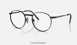 ronde ii titaniumoptiek gepolijst zwart XX46DZ2162 Heren Ray-Ban bril