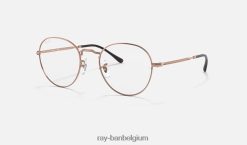 ronde metalen optiek ii gepolijst koper XX46DZ1796 Heren Ray-Ban bril