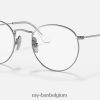 ronde titaniumoptiek gepolijst zilver XX46DZ2442 Heren Ray-Ban bril