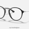 ronde vlekoptiek gepolijst zwart XX46DZ2253 Heren Ray-Ban bril