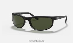 roofdier 2 mat zwart/groen XX46DZ603 Heren Ray-Ban zonnebril
