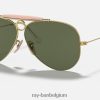 schutter gepolijst goud/groen XX46DZ892 Heren Ray-Ban zonnebril