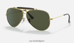 schutter gepolijst goud/groen XX46DZ895 Heren Ray-Ban zonnebril