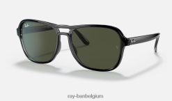 staat kant gepolijst zwart/groen XX46DZ1233 Heren Ray-Ban zonnebril