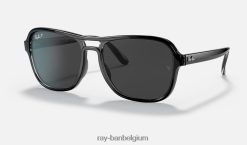 staat kant gepolijst zwart/zwart XX46DZ1235 Heren Ray-Ban zonnebril