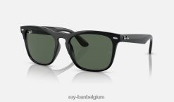 steve gepolijst zwart/donkergroen XX46DZ336 Heren Ray-Ban zonnebril
