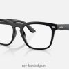 Steve optiek gepolijst zwart XX46DZ1710 Heren Ray-Ban bril