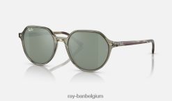 Thalia gepolijst transparant groen/zilver XX46DZ270 Heren Ray-Ban zonnebril