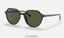 Thalia gepolijst zwart/groen XX46DZ266 Heren Ray-Ban zonnebril