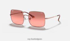 vierkant 1971 gewassen evolueren gepolijst koper/rood meekleurend XX46DZ1005 Heren Ray-Ban zonnebril
