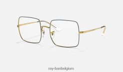 vierkante optiek uit 1971 gepolijst blauw XX46DZ2577 vrouwen Ray-Ban bril