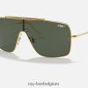 vleugels II gepolijst goud/groen XX46DZ778 Heren Ray-Ban zonnebril