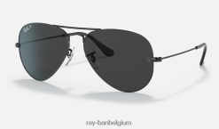 vliegenier gepolijst zwart/zwart XX46DZ104 Heren Ray-Ban zonnebril