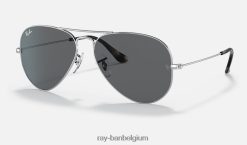 vlieger collectie gepolijst zilver/donkergrijs XX46DZ905 Heren Ray-Ban zonnebril