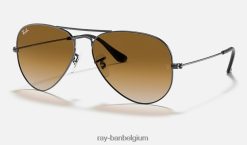 vlieger gradiënt gepolijst brons/lichtbruin XX46DZ532 Heren Ray-Ban zonnebril