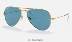 vlieger klassieker gepolijst goud/blauw XX46DZ9 Heren Ray-Ban zonnebril