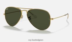 vlieger klassieker gepolijst goud/groen XX46DZ1 Heren Ray-Ban zonnebril
