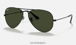vlieger klassieker gepolijst zwart/groen XX46DZ4 Heren Ray-Ban zonnebril