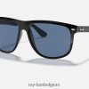 vriend gepolijst zwart/donkerblauw XX46DZ263 Heren Ray-Ban zonnebril
