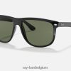 vriend gepolijst zwart/donkergroen XX46DZ258 Heren Ray-Ban zonnebril