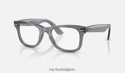 wayfarer gemak optiek gepolijst transparant grijs XX46DZ2569 vrouwen Ray-Ban bril