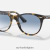 wayfarer ii vlek glanzend geel havana/lichtblauw XX46DZ1229 Heren Ray-Ban zonnebril