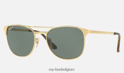 zegel gepolijst goud/groen XX46DZ833 Heren Ray-Ban zonnebril
