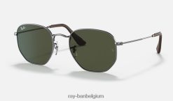 zeshoekige collectie gepolijst brons/groen XX46DZ976 Heren Ray-Ban zonnebril