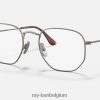 zeshoekige titaniumoptiek gepolijst brons XX46DZ2071 Heren Ray-Ban bril