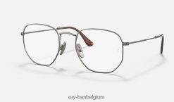 zeshoekige titaniumoptiek gepolijst brons XX46DZ2071 Heren Ray-Ban bril