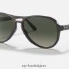 zwerver gepolijst transparant grijs/grijs XX46DZ1253 Heren Ray-Ban zonnebril