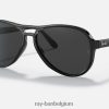zwerver gepolijst zwart/zwart XX46DZ1257 Heren Ray-Ban zonnebril